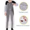 Waterproof Transparent PVC 31" Unisex Heavy Duty Apron 43" x Aprons Clear Plastic Oil Stain