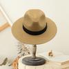 Beach Sun Straw Hat for Women Wide Brim Sun Protection Woven Hat Summer Foldable Packable Roll Up Cap for Travel