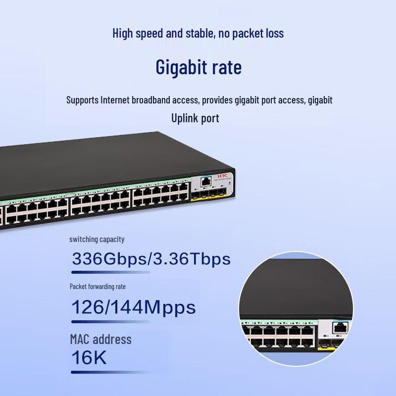 H3C S5120V3-52P-SI Gigabit Managed Network Switch