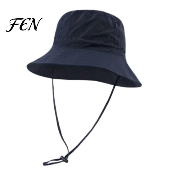 Lightweight Travel Visor Foldable Bucket Hat, with Adjustable Drawstring, Windproof Quick-dry Cotton Polyester Sun Hat Beach Hiking Wide Brim