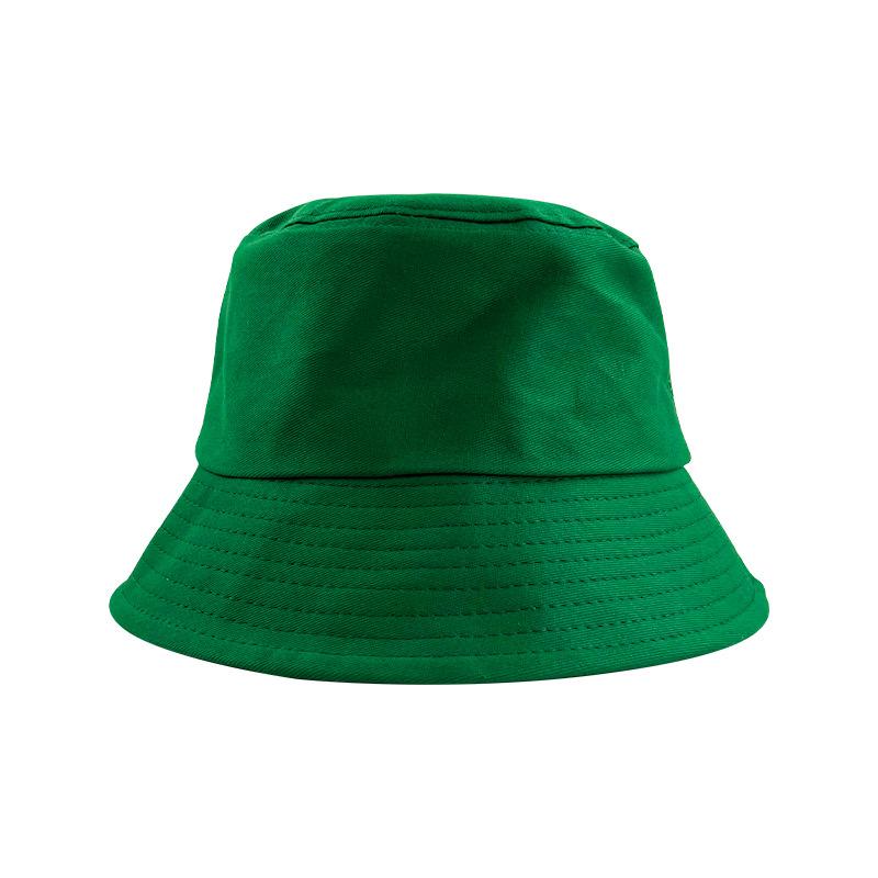 Unisex Cotton Bucket Hats Summer Foldable Sunscreen Panama Hat Solid Color Hip Hop Wide Brim Beach UV Protection Fisherman Hat