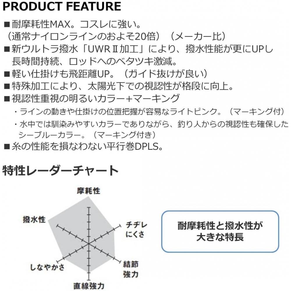 Daiwa  Daiwa  MichiTo Astron Iso Max Gamma 2 1.35 To 5 150m 200m Various Light Pink Markings No. 4 200m
