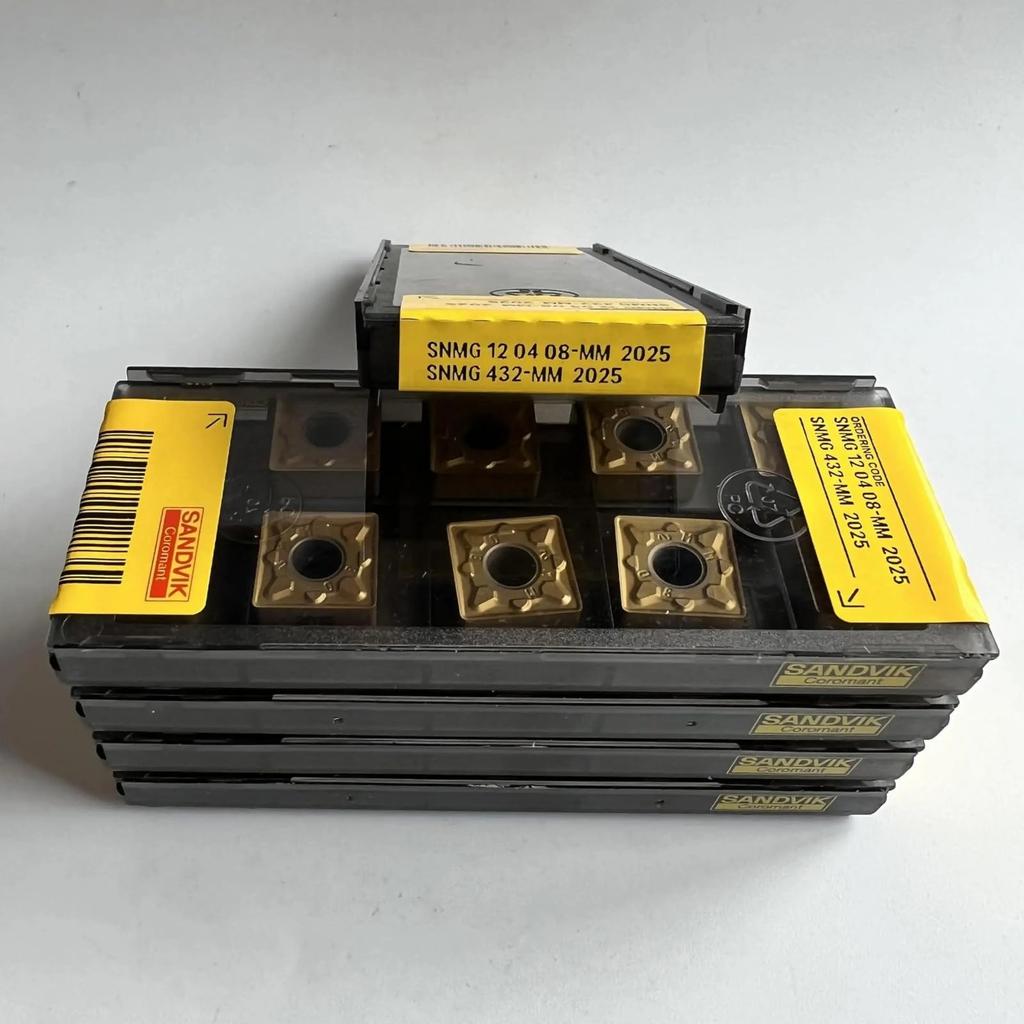 Original Sandvik / SNMG120408-MM 2025 / CNC Lathe Carbide Blade 10 PCS