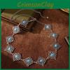 Chinese Knot Waist Chain With Carved Metal And Turquoise For Elegant Dress Styling