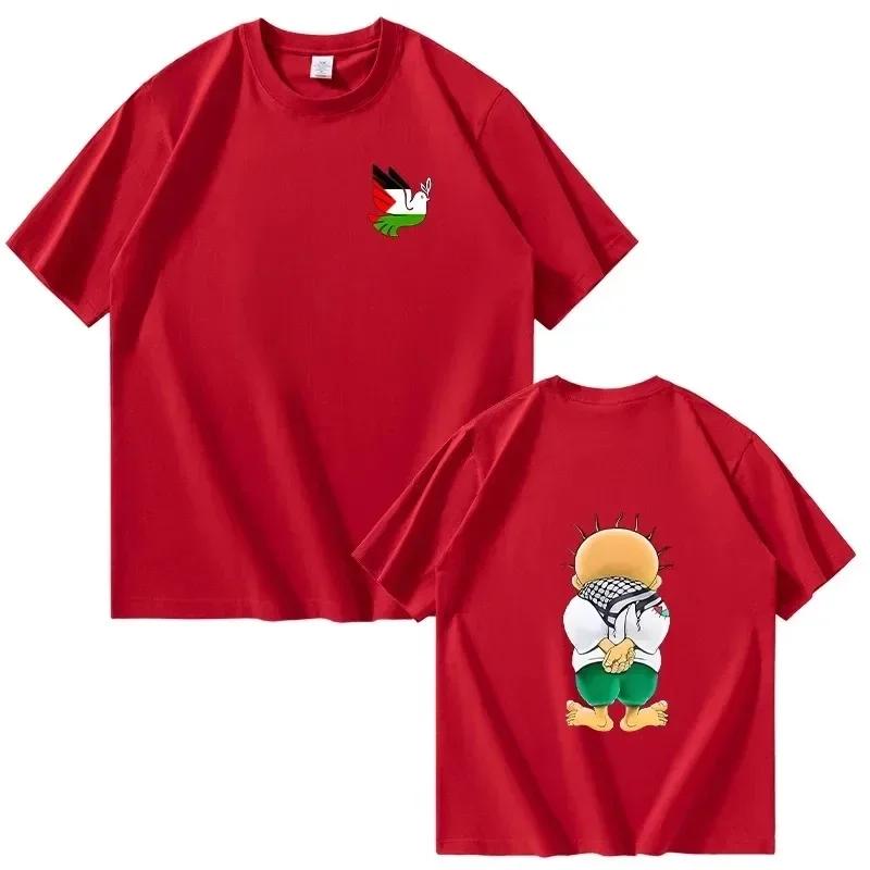 Handala T-shirt Fashion Summer Cotton Short Sleeve T Shirt WoCool Casual Harajuku Hip Hop Streetwear Tee Tops Camiseta