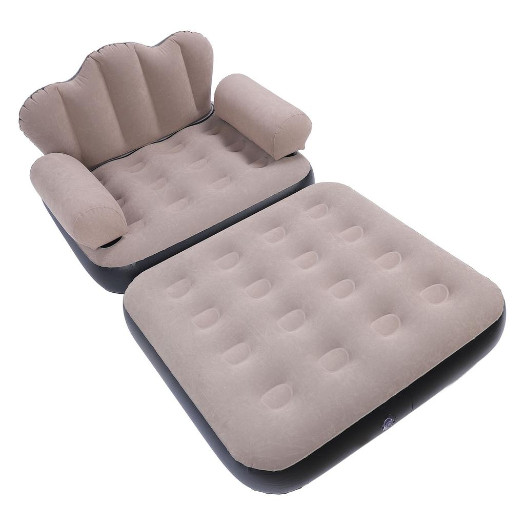 Надувной диван-кровать портативный складной утолщенный флокированный ПВХ надувной диван-матрас для дома и путешествий