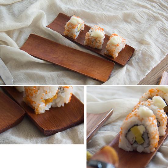 Деревянные продолговатые пельмени, сервировочный поднос для суши, тарелка для салата, хлеба для домашней кухни, товары для распродажи