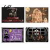 Indoor Balcony Entrance Mat 3D Halloween Rug Spooky Welcome Absorbent Doormat Floor Non-Slip Diatomaceous Earth Rug for Home Bathroom Front Door Non