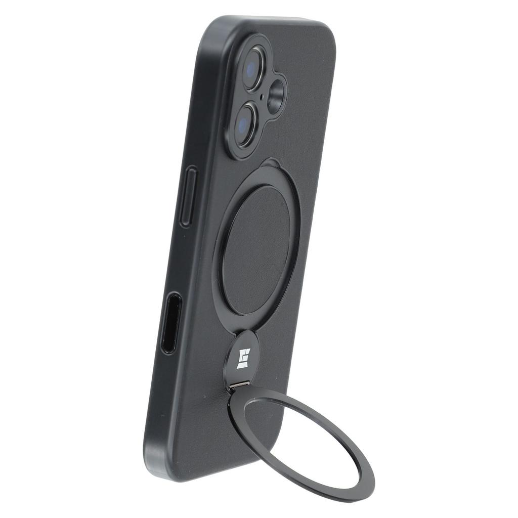 Для iPhone 16 чехол-подставка TPU PC кожаный чехол для телефона с кнопкой AI