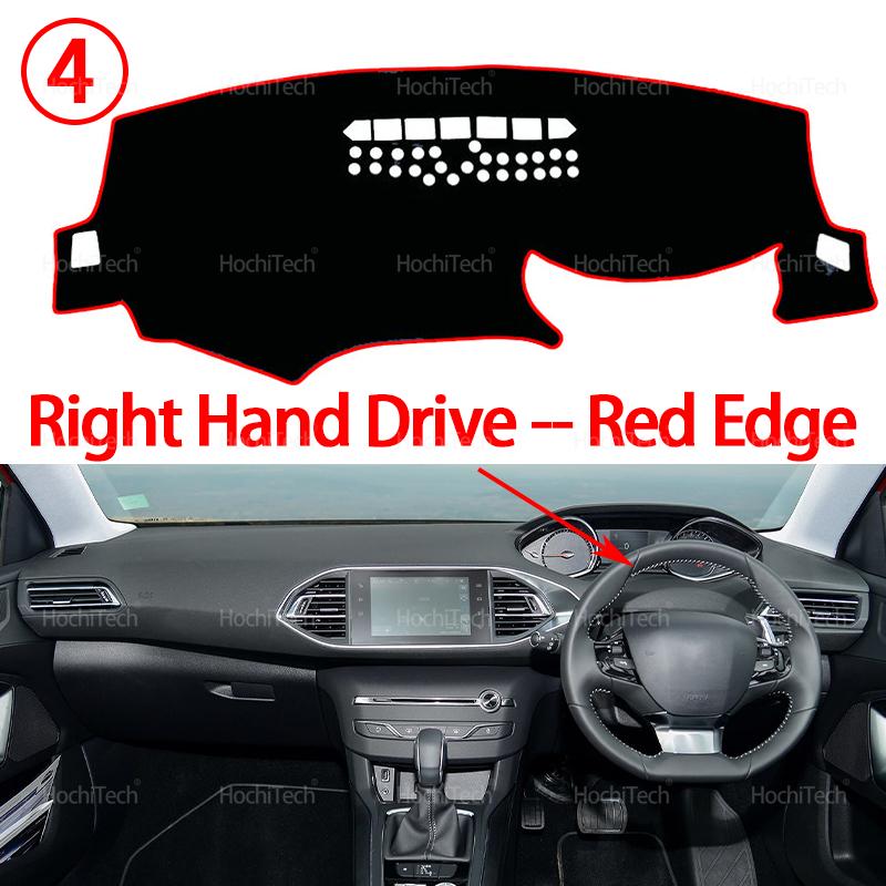 Dashboard Cover Dash Board Mat Carpet Pad Sunshade Cushion Car Visor Accessories for Peugeot 308 II T9 308SW 308GTI 2014~