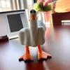 1 шт., Полимерная статуэтка «Duck You» - Современный домашний декор, Идеальный подарок на День святого Валентина, Пасху.