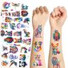 Cartoon Colorful Watercolor Animal Tattoo Stickers Waterproof Festival Party Party Children Disposable Tattoo Stickers
