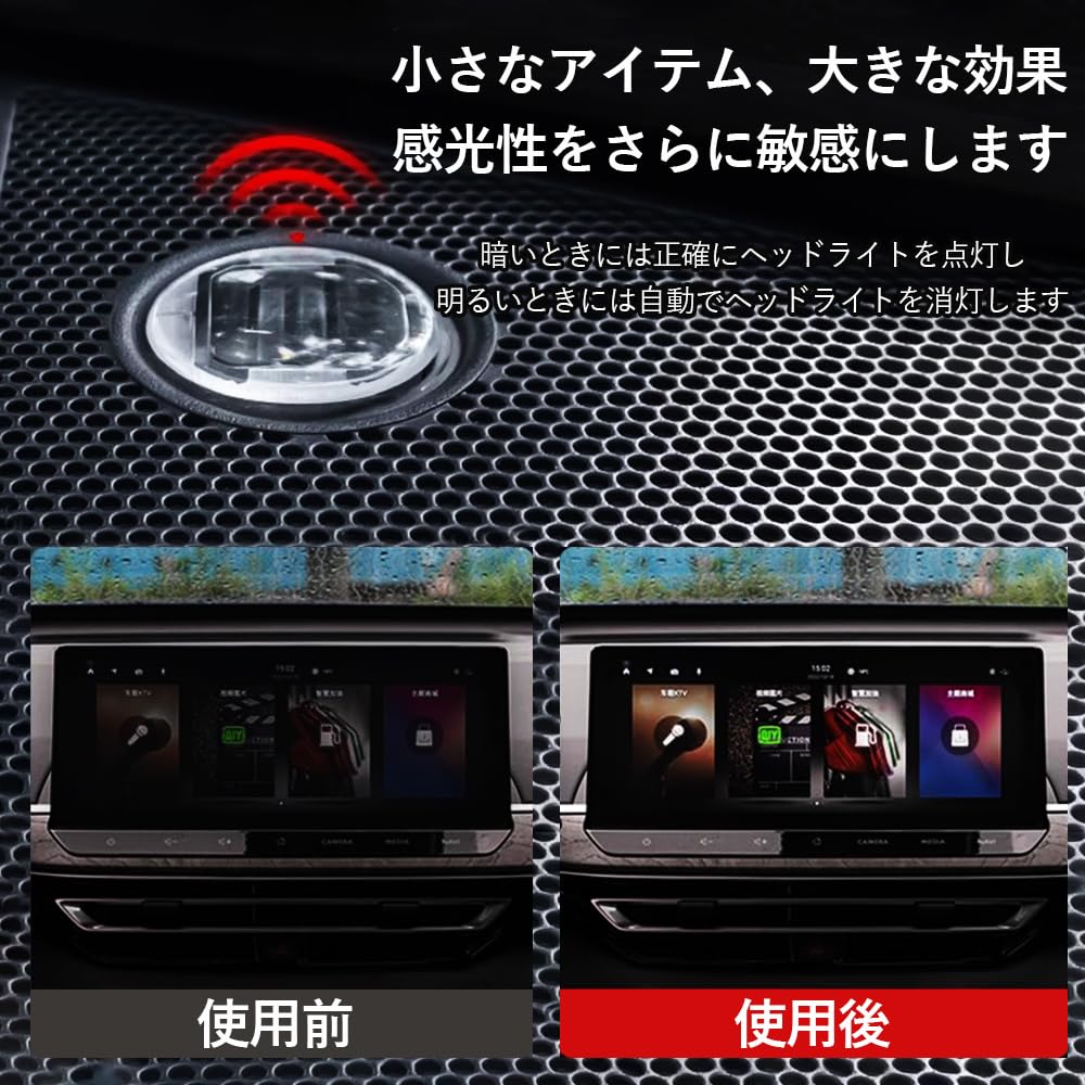 DFsucces Автоматическая крышка датчика освещенности, универсальная полупрозрачная крышка, прозрачная линза, прозрачная для автоматического датчика освещенности, 1 шт. с инструментами для Suzuki