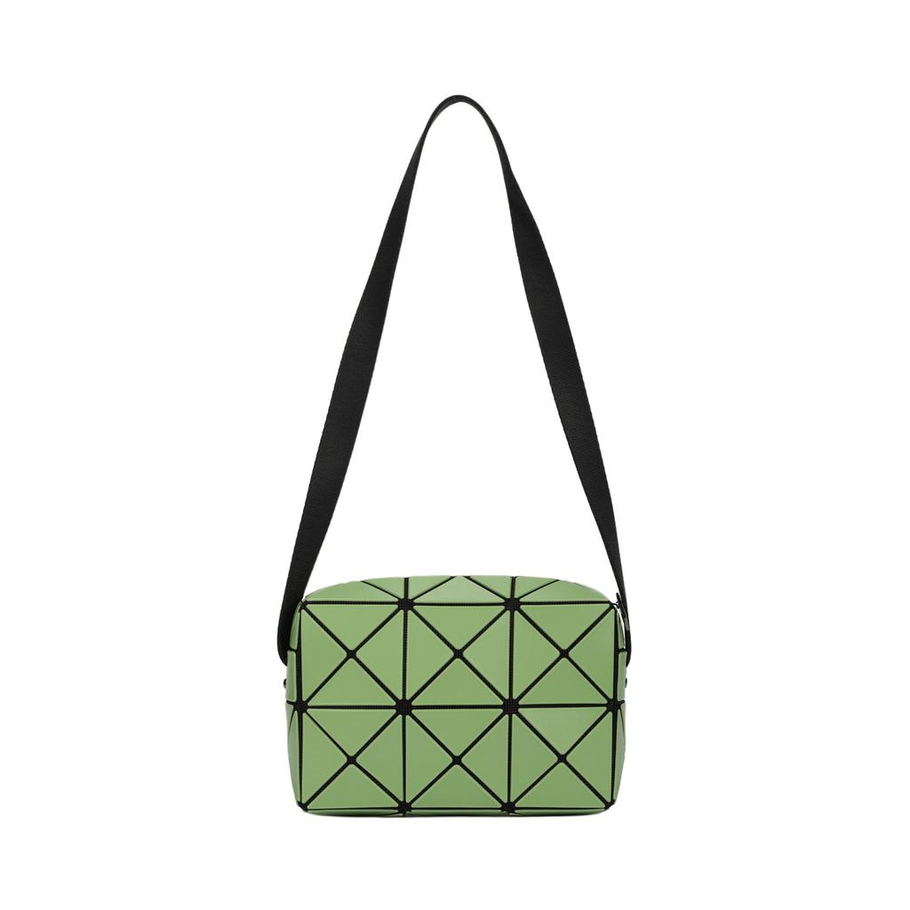 ISSEY MIYAKE Cuboid PVC Polyvinyl Chloride Shoulder Bag, Crossbody Bag Women's Matcha Green BB53-AG661-69