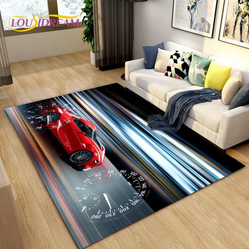Новый 3D коврик для спортивного автомобиля, коврик для автомобиля, коврик для гостиной, спальни, дивана, коврик для двери, детский игровой нескользящий напольный коврик