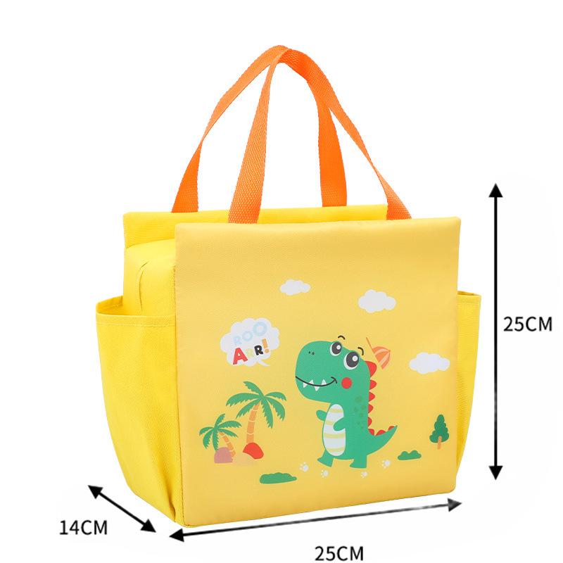 Катионная водонепроницаемая термосумка для ланча с двумя карманами и алюминиевой фольгой