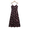 2025 Women's Spring/Summer V-Neck Floral Spaghetti Strap Dress
