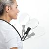 Увеличительное стекло 5X с линзой 6,38 дюйма, 3 режима освещения, для чтения, шитья, мелкой работы, для пожилых, hands-free, на шею