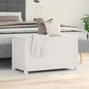 823535 vidaXL Storage Box White 80x40x45.5 Cm Solid Pine Wood