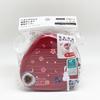 OSK Onigirazu Rice Ball Case (Red), 290ml, with Pressing Mold, Microwave Safe, Antibacterial, Cute, Stylish, Biomass-Based, Eco-Friendly, Perfect for
