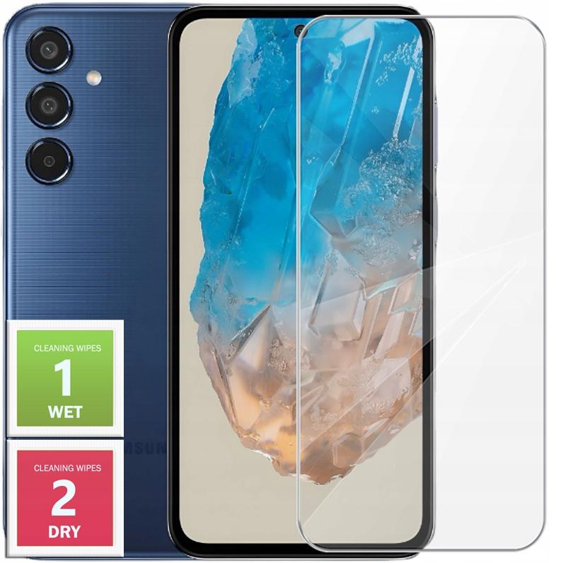 TRANSPARENT ISLAND CASE + 9H GLASS for SAMSUNG GALAXY M35 5G 2MM