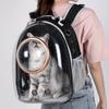 Large Animal Luxury Elegant Portable Pet Backpack Space Capsule Design Double Shoulder Straps Zipper Closure for Outdoor Use