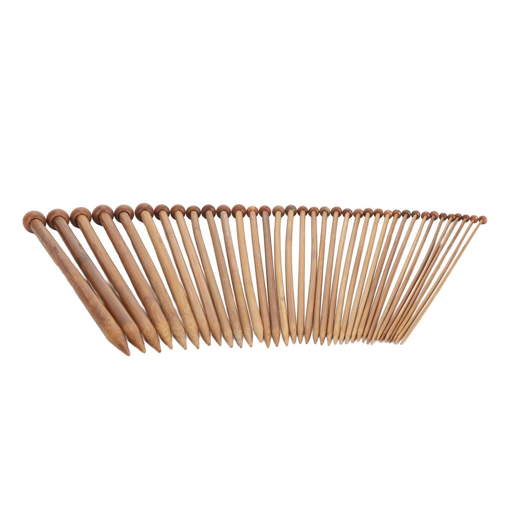 36шт бамбуковые спицы прямые одноточечные карбонизированные спицы для начинающих