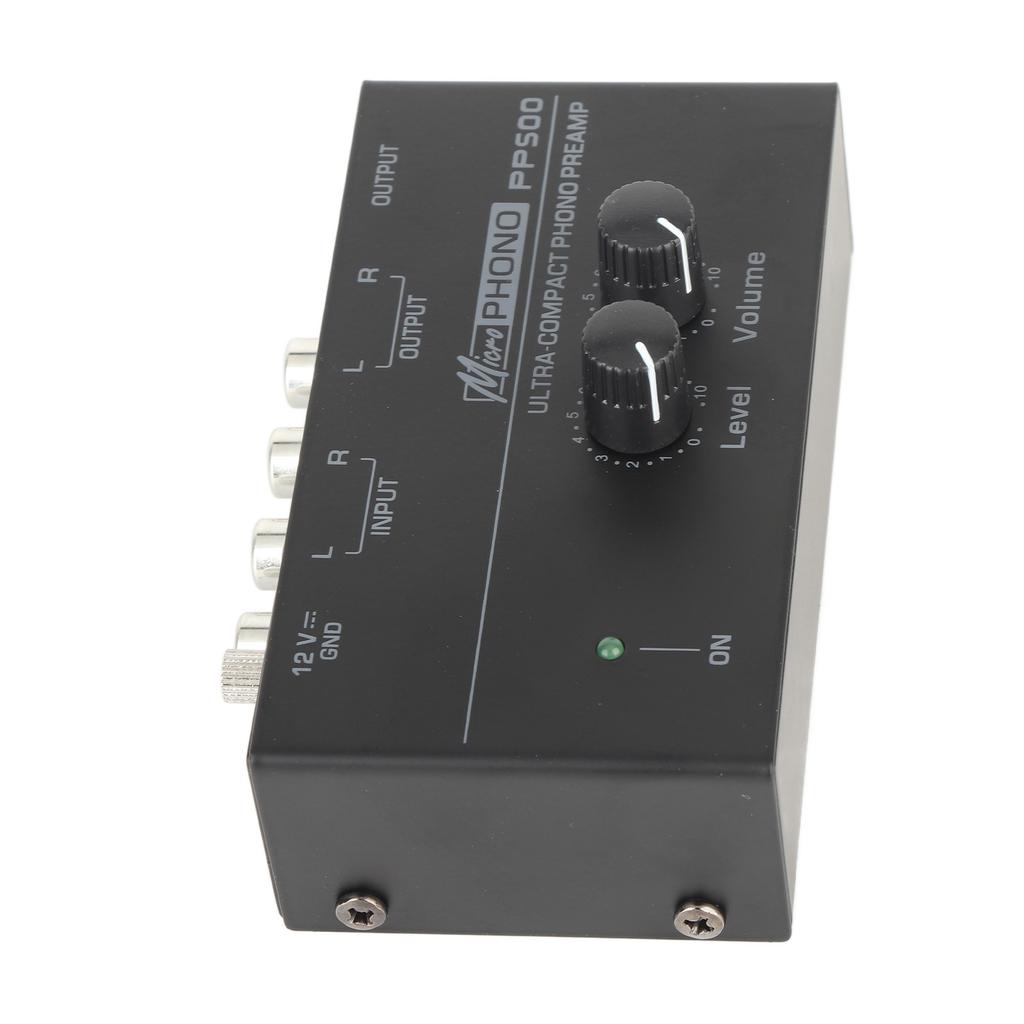 Phono Turntable Preamp Low Noise Independent Volume Control Phonograph Preamplifier for Record Player