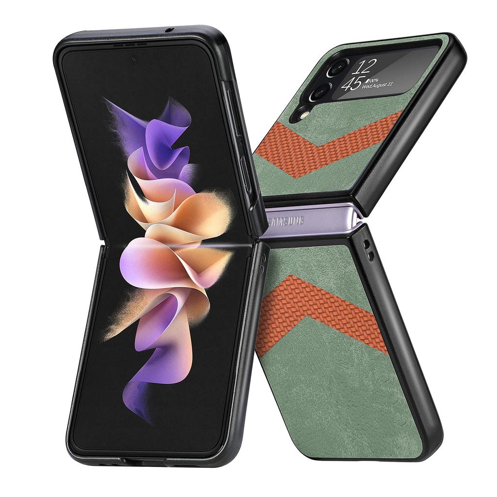 Роскошный складной кожаный чехол с защитой от пота для Samsung Galaxy Z Flip 4 5g Zflip4 Flip4, защитный чехол для телефона с защитой от падения