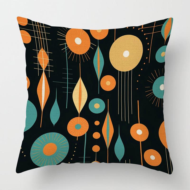 Home Decor Colorful Geometric Pattern Throw Pillow Covers Pattern Cushion Cover Suitable for Sofa Bedroom Car Pillow Cover