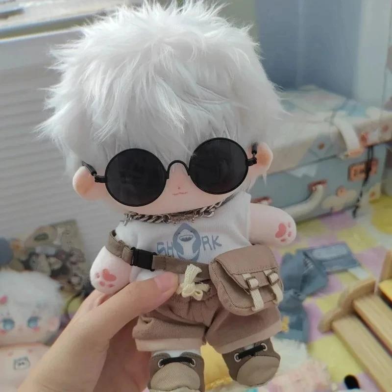 Jujutsu Kaisen Gojo Satoru 20cm Anime Cartoon Short Plush Body doll Plushies Xmas Gift Handsome Cotton Figures Pillow