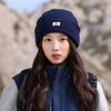 Универсальная теплая вязаная шапка в японском стиле, защищающая уши, для осени и зимы. Маленькая шапка от холода, которая согревает и подчеркивает ваше лицо.
