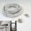 1Set PVC Steel Window Cord Cable Net White Curtain Track Wire New Wall Hanging Line