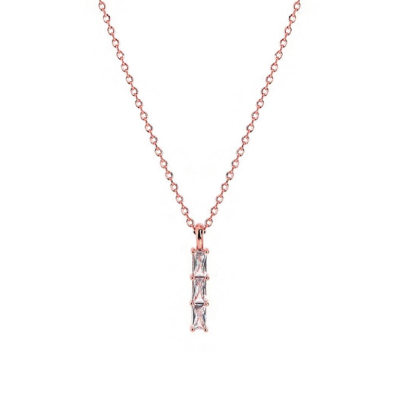 Shertz Tres Square Cubic Necklace (14k)