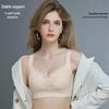 Seamless Wire-Free Push-Up Bra for Large Bust with Side Support