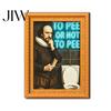 Customizable Fridge Art Frames Funny Small Wooden Magnet Picture Frame, Vintage Oil Painting Pattern Retro Style Magnetic Refrigerator Locker for Home