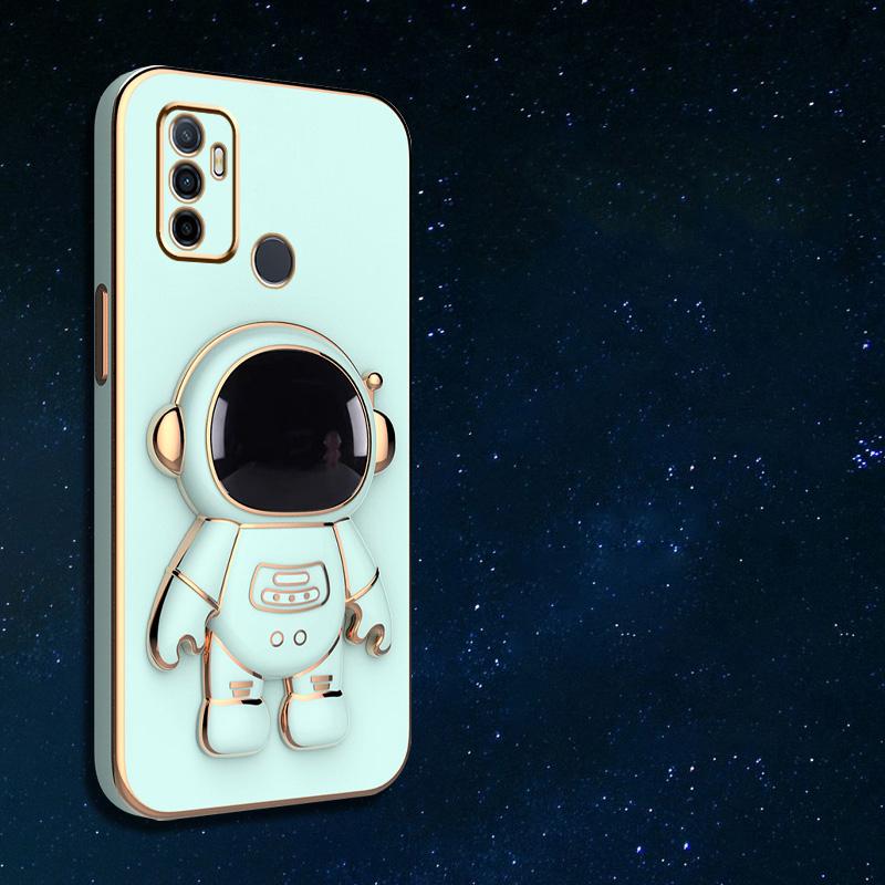 Чехол-держатель для телефона с кронштейном астронавта для OPPO A32 A53 A33 A5 A9 A8 2020 A72 A54 A55 A73 A83, мягкая задняя крышка