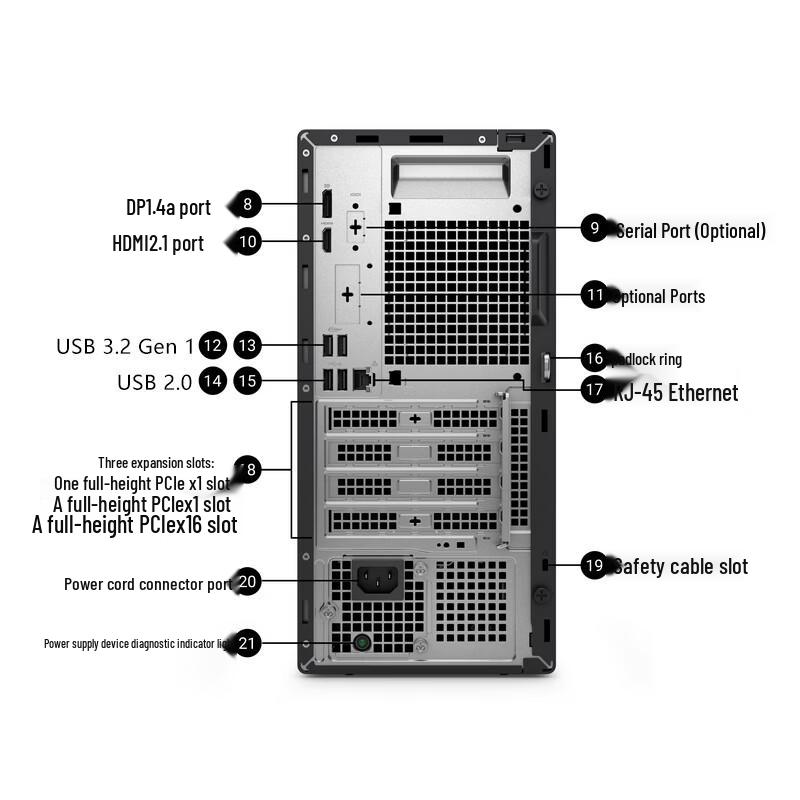Dell Pro Tower QCT1250 Business Desktop PC (CN version)