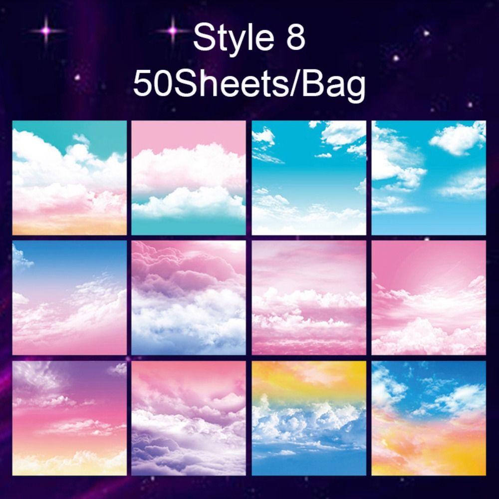 Креативная квадратная бумага для оригами, сделай сам, ручная работа, двухсторонняя раскраска, складная крафт-бумага, декор, художественный материал, образовательная бумага со звездами