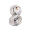 Door Knob with Lock Stainless Steel Front Door Lock Set Single Head Copper Lock Core 3-bar Locking