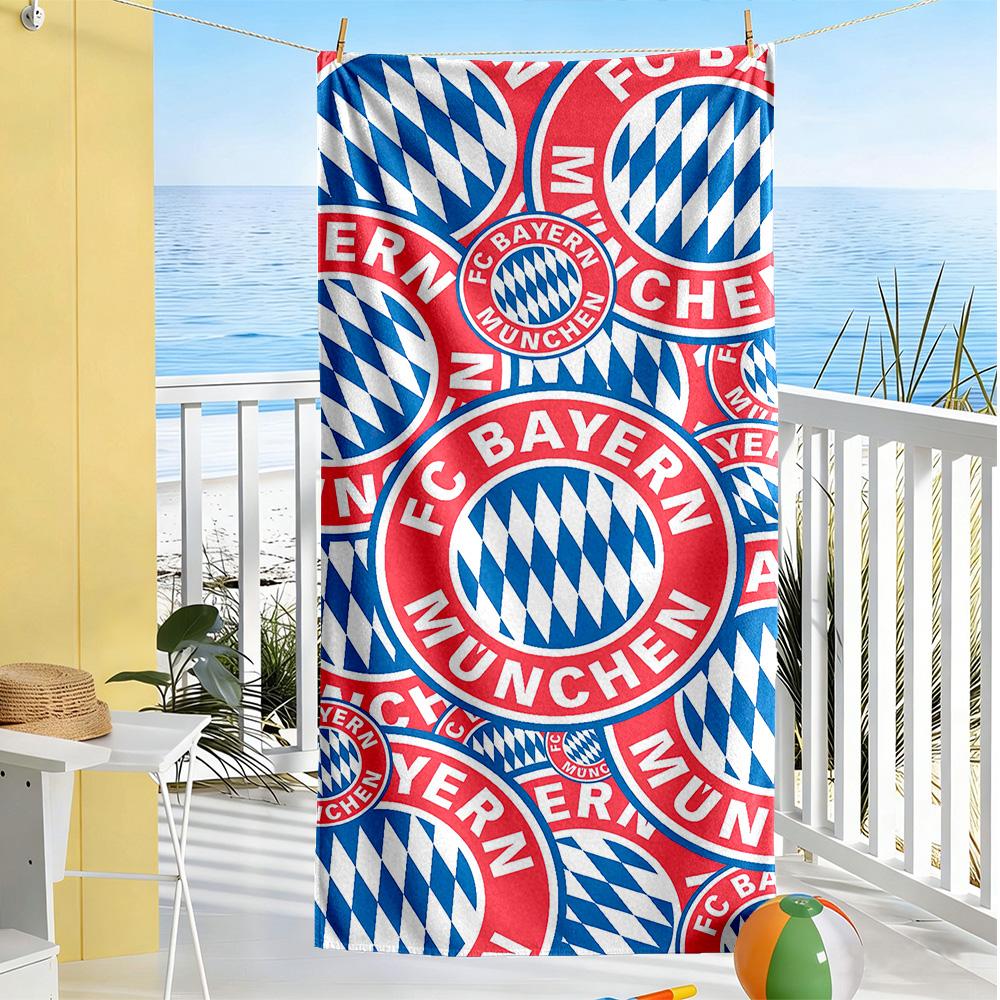 Bayern Munich Beach Towel Super Soft Microfiber Quickdry Fabric Comfortable Lightweight