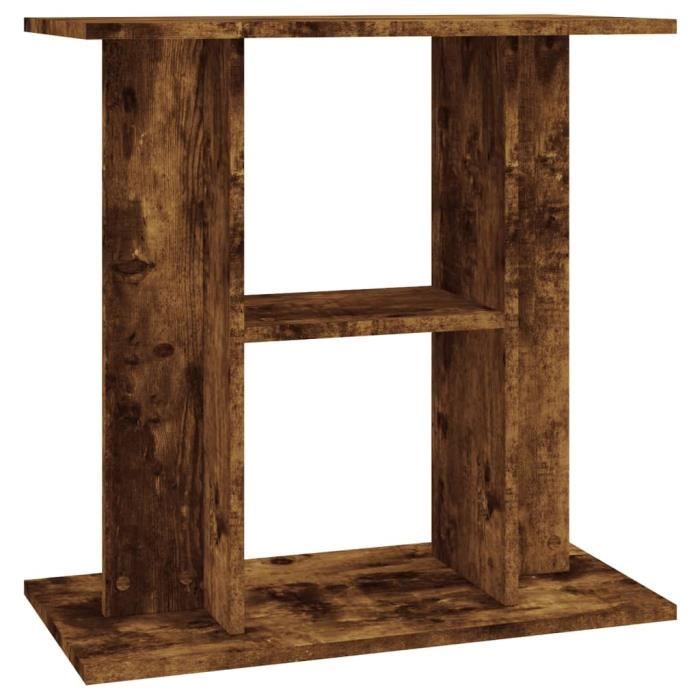 VidaXL Aquarium Stand Smoked Oak 60x30x60 Cm Engineered Wood 833572