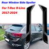1 Pair Glossy Black Car Rear Window Side Spoiler For VW T-ROC R R-Line A11 MK1 2017-2024