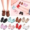 Pair 2.8*1.2cm PU Leather Fit 1/6 Scale Dolls Accessories Doll Shoes Play House Change Clothes Game