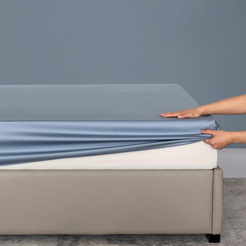 Высококачественная простыня на резинке из бамбука, чехол для матраса с резинкой, двуспальная простыня размера King Queen 90/120/200