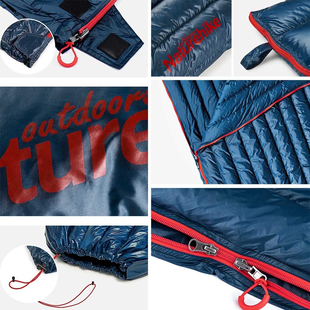 Спальный конверт Naturehike Down Ultra использует конверт Goose 4 Sleeping Mountain Disaster Sleeping in a Can Connect 2 Sleeping Compression Bag Mesh