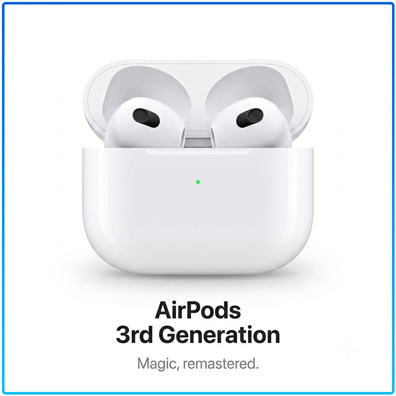Apple AirPods 3 True Wireless Наушники Чип H1 Автоматическое Сопряжение Сенсорное Управление Пространственное Аудио Беспроводная Гарнитура Для iOS Android Смартфонов