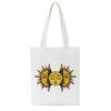 Korea Ulzzang Fun Skeleton Female Shopping Canvas Tote Casual Large-capacity Cartoon Women Bag Harajuku Punk Shoulder Bags