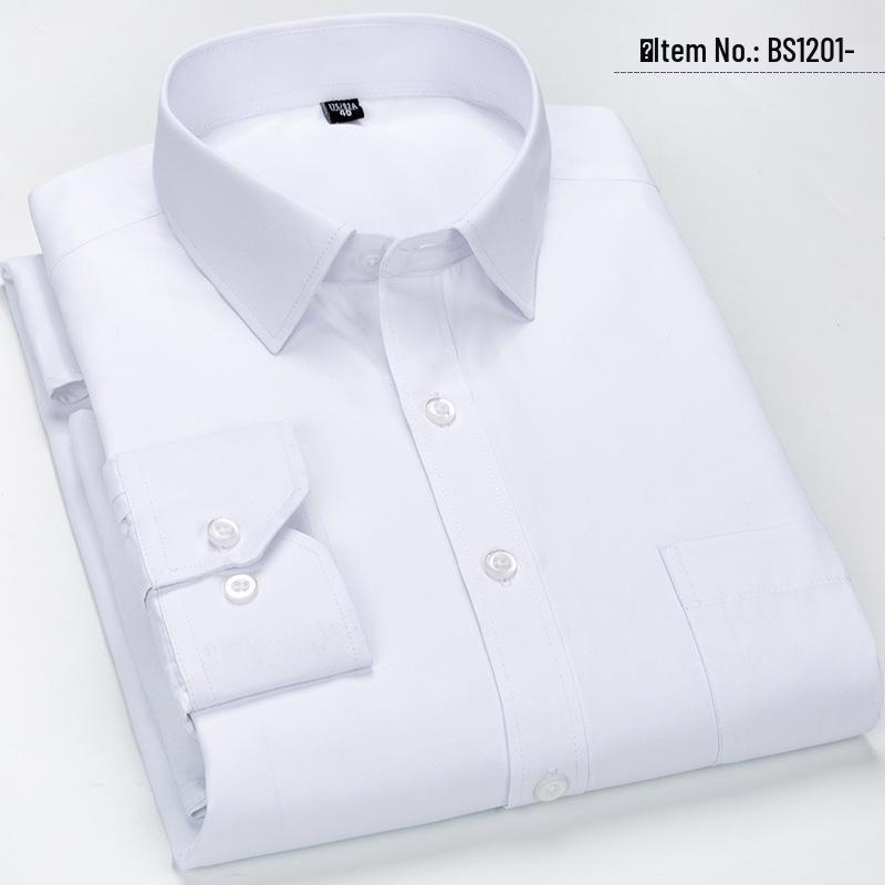 Men's Business Casual Striped Long-Sleeve Shirt - Simple and Fashionable