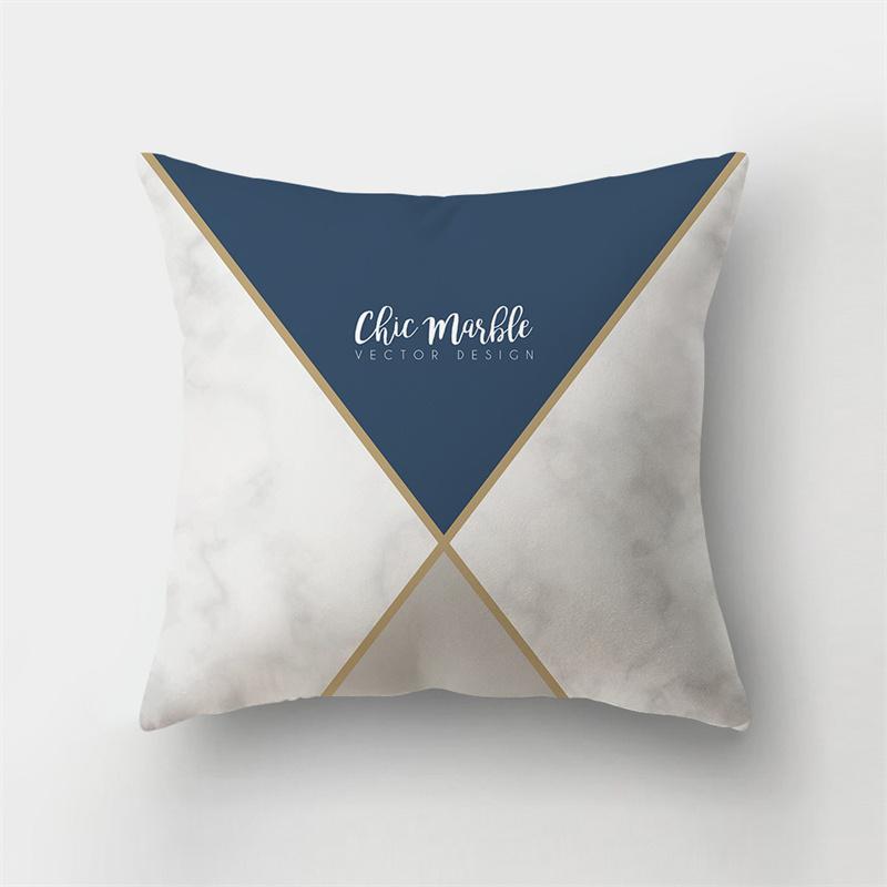 45x45 см наволочка с абстрактным геометрическим принтом, мраморная наволочка, полиэстер, короткий плюшевый лоскутный диван, домашний декор, наволочка